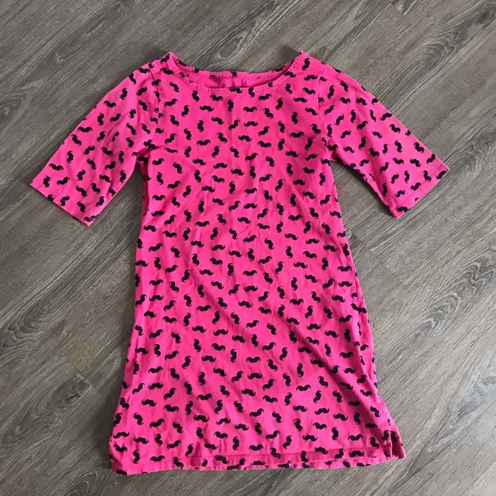 Girls size 10/12 pink long sleeve dress